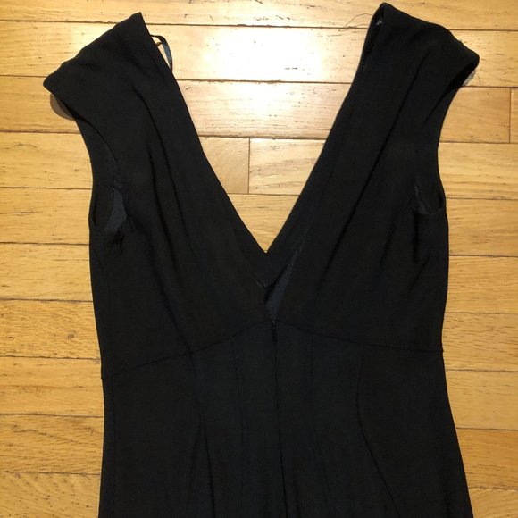 Brand New Women's Betsey & Adam Full-Length Mermaid-Cut Black Gown - Picture 5 of 16